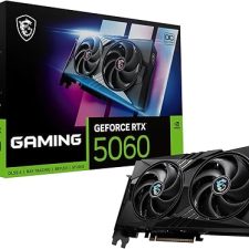 MSI Gaming RTX 5060 8G Gaming OC grafik kartasi (8GB GDDR7, 128-bit, ekstremal ishlash: 2640 MGts, DisplayPort x3 2.1a, HDMI 2.1b