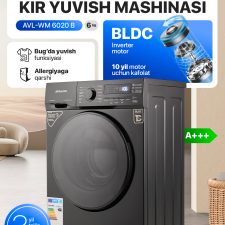 Kir yuvish mashinasi Avalon AVL-WM 6020 - (6 kg)