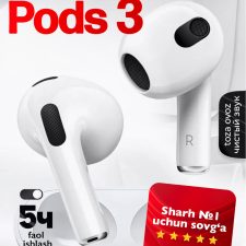IPhone va Android uchun simsiz Pods quloqchinlari, sensorli