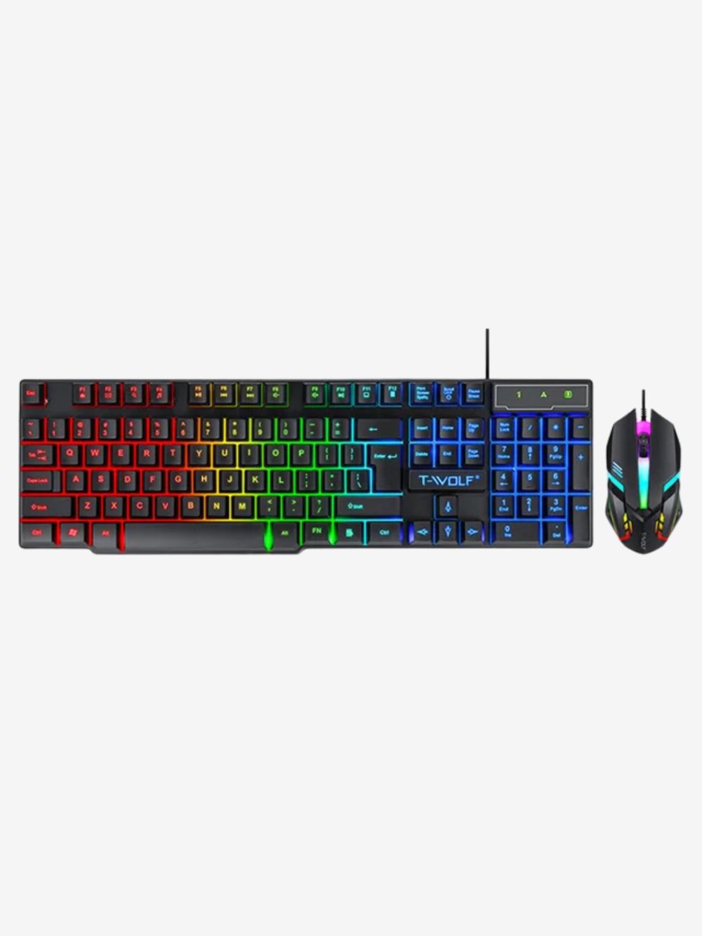 RGB yoritgichli, LED yoritgichli smart o‘yin klaviaturasi va sichqoncha - Image 5